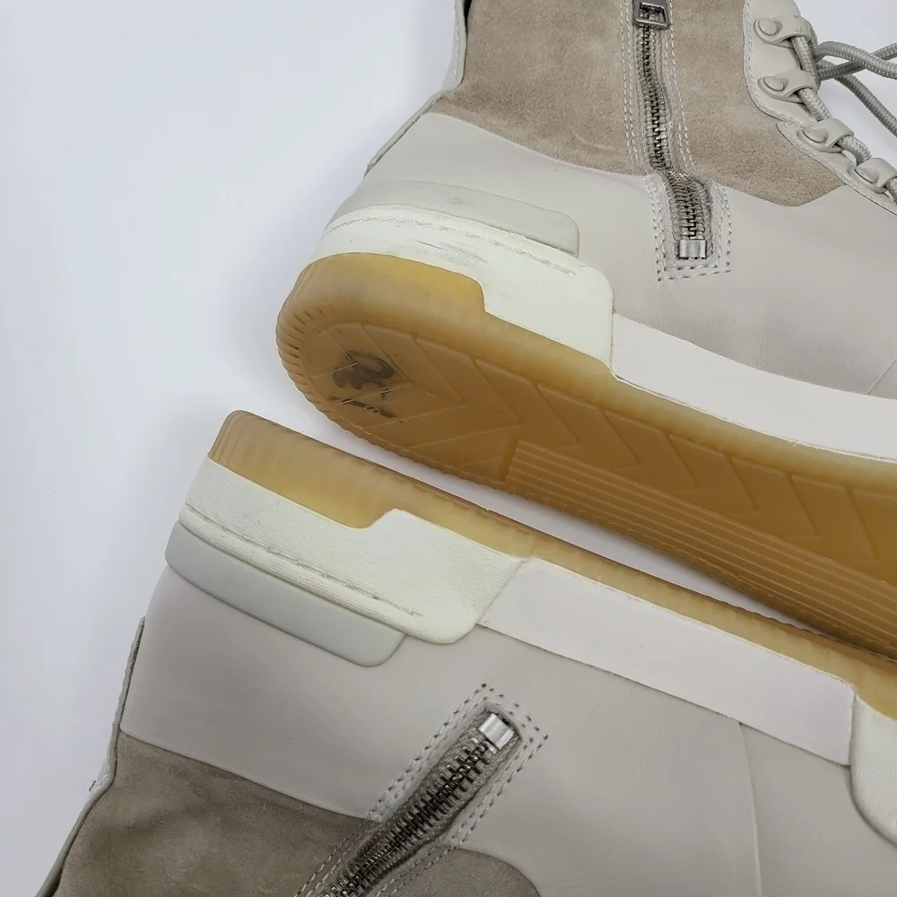 Vince Rowan High Top Lace-Up Leather Suede Sneaker Size 9.5M